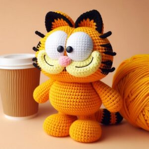 Crochet Garfield Amigurumi Idea - Yours Patterns
