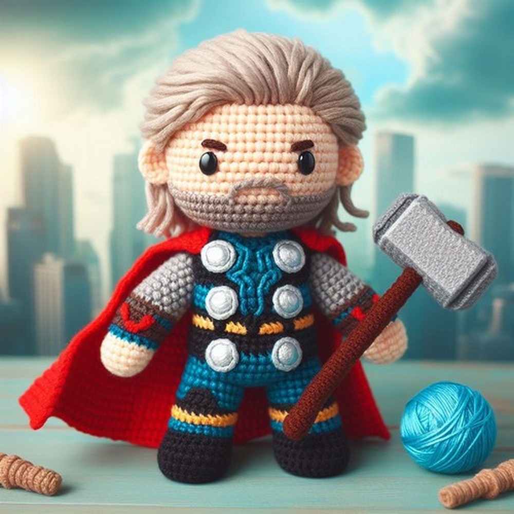 Thor Amigurumi Crochet Step By Step Pattern - Yours Patterns