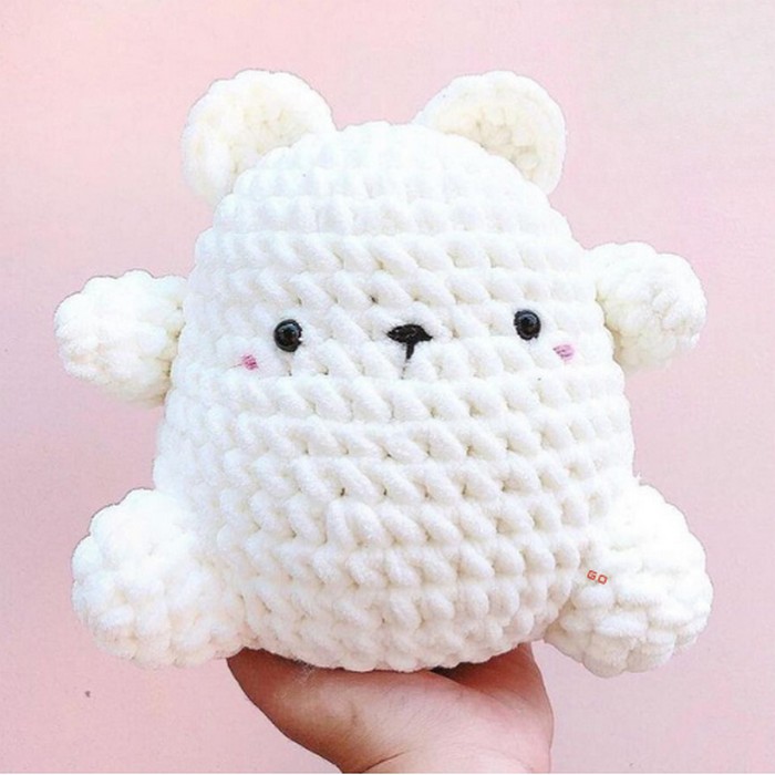 Crochet White Bear Amigurumi Pattern