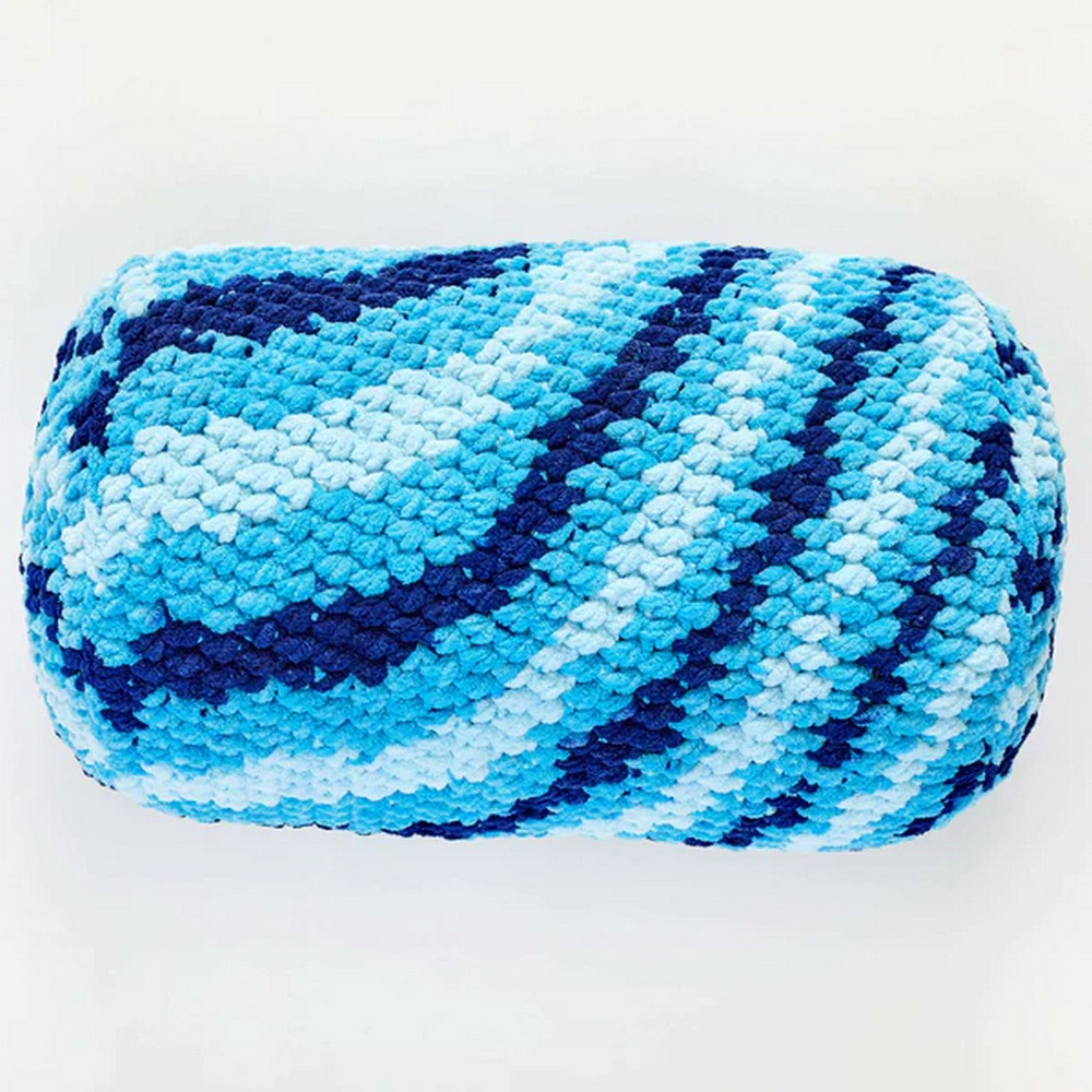 Sweet Home Bolster Crochet Pillow Pattern for Blue Decor Lovers Yours