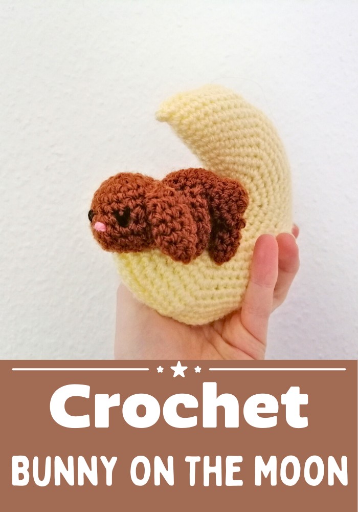 Crochet Bunny On The Moon Pattern - Yours Patterns