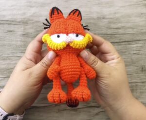 Crochet Garfield Amigurumi Pattern With Video Tutorial - Yours Patterns