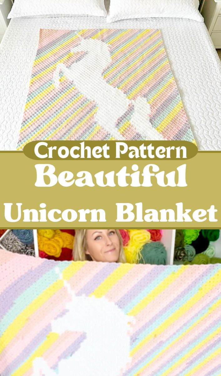 Crochet Unicorn Blanket Pattern - Yours Patterns
