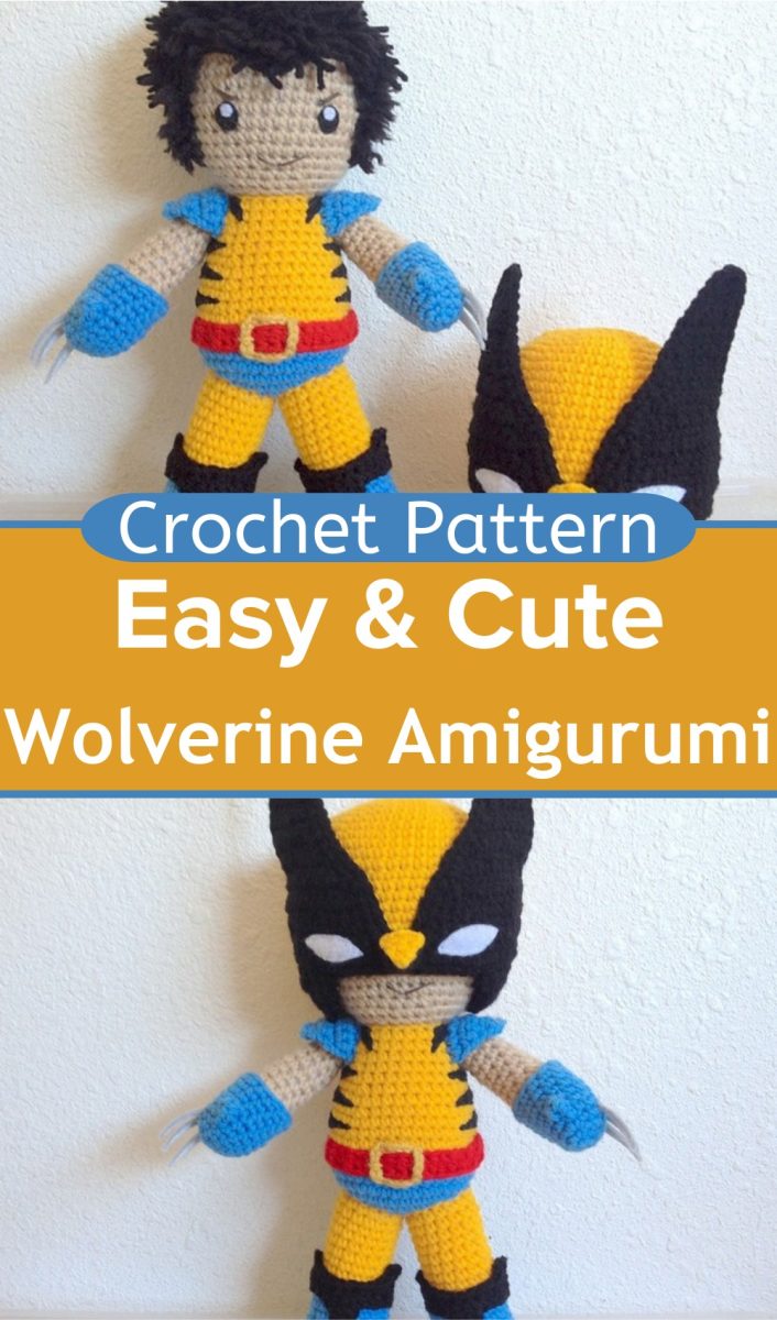 Crochet Wolverine Amigurumi Pattern - Yours Patterns