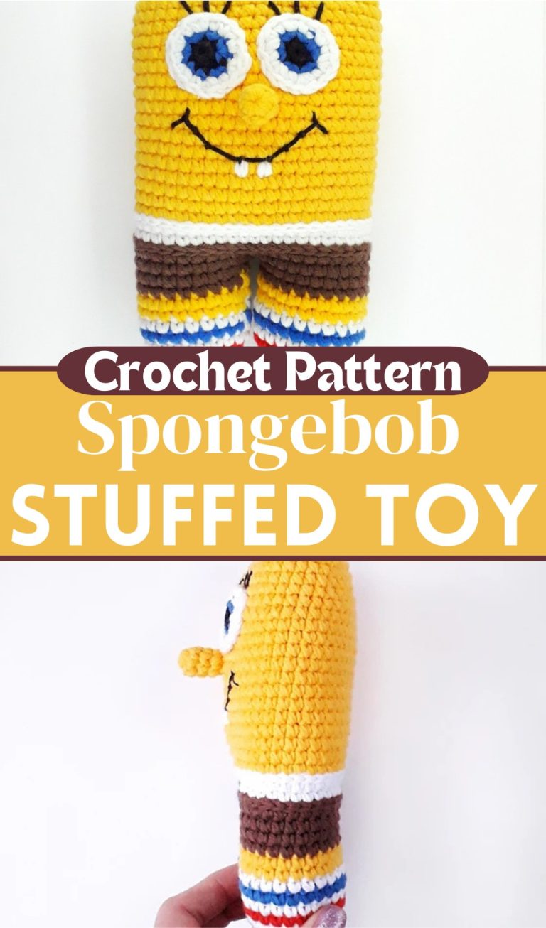 Bob Sponge Pattern Crochet Spongebob Stuffed Toy Pattern - Yours Patterns