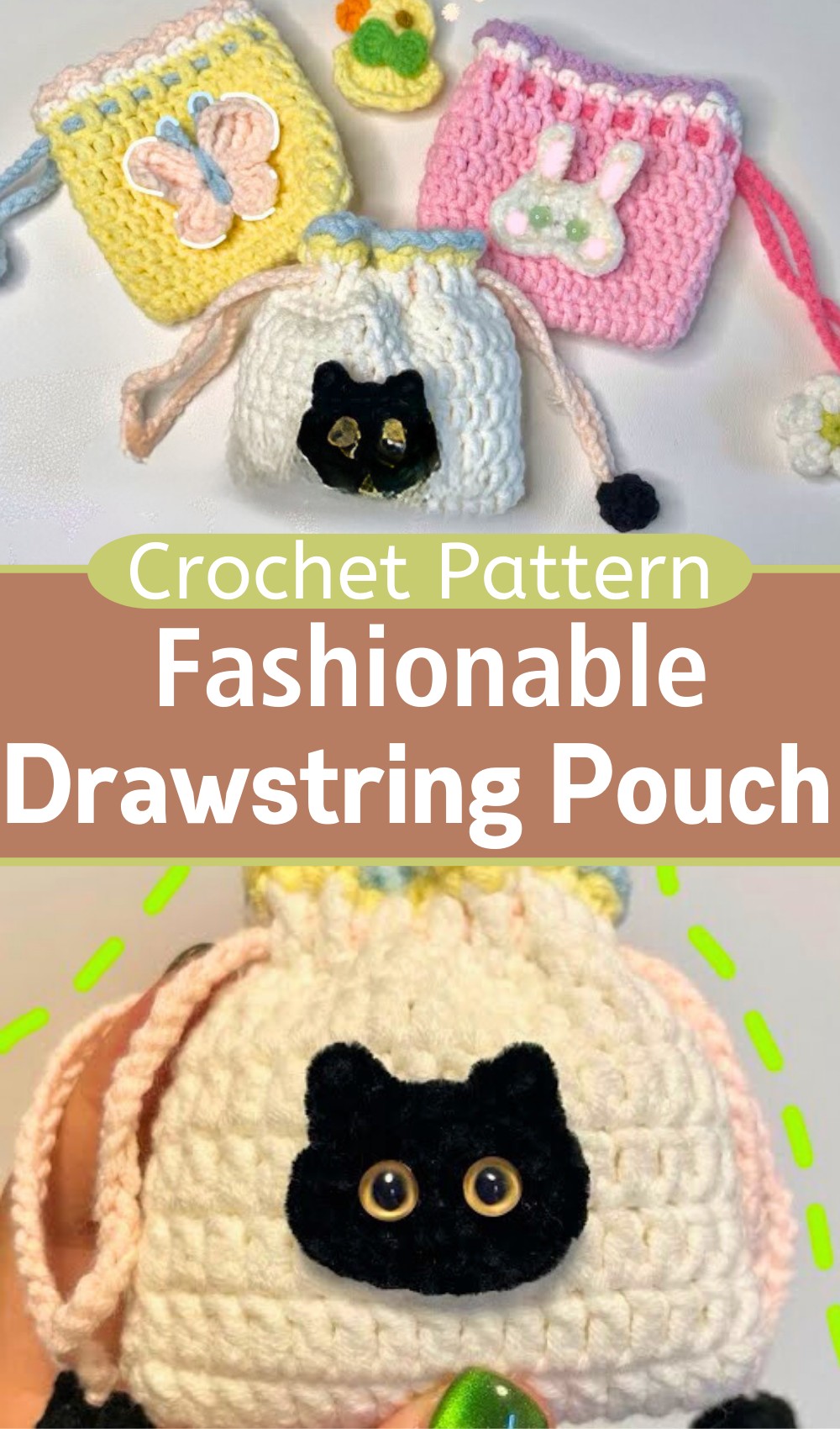 Crochet A Drawstring Pouch