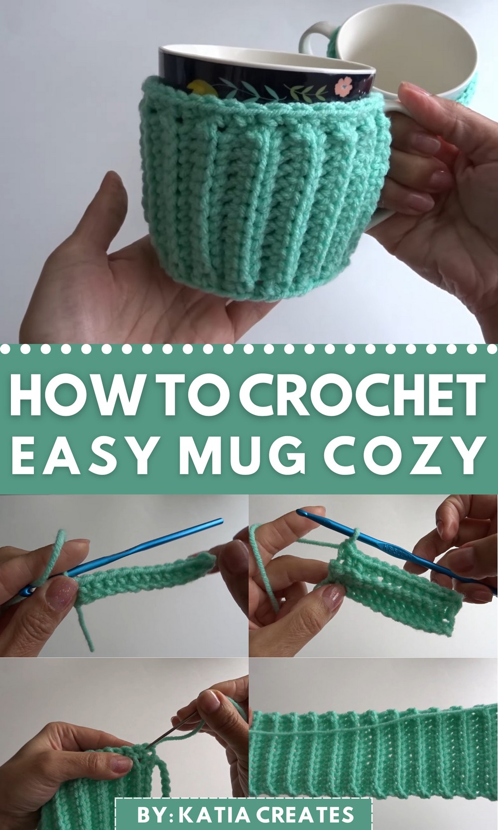 How to Crochet an Easy Mug Cozy