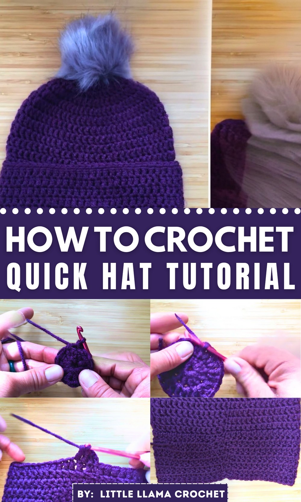 How to Crochet Quick Hat for Beginners - Yours Patterns