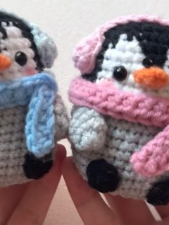 Crochet Penguin With Scarf