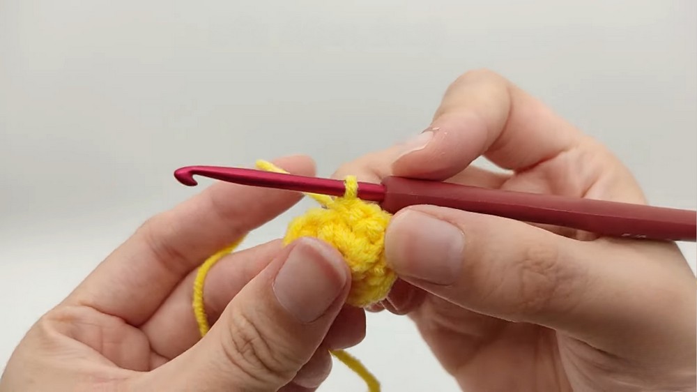 Crochet Corn Keychain