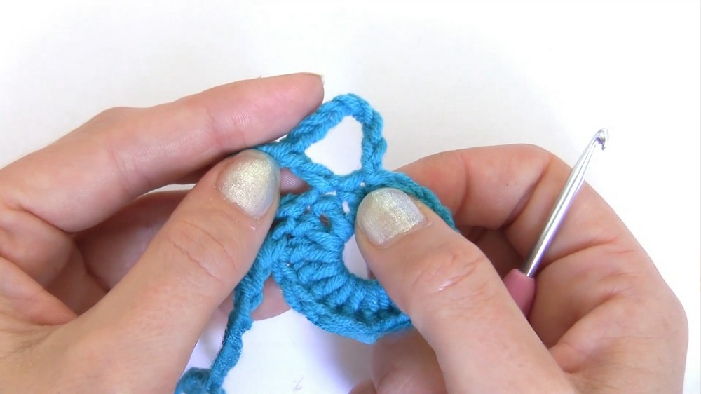 Crochet Fluted Flower Granny