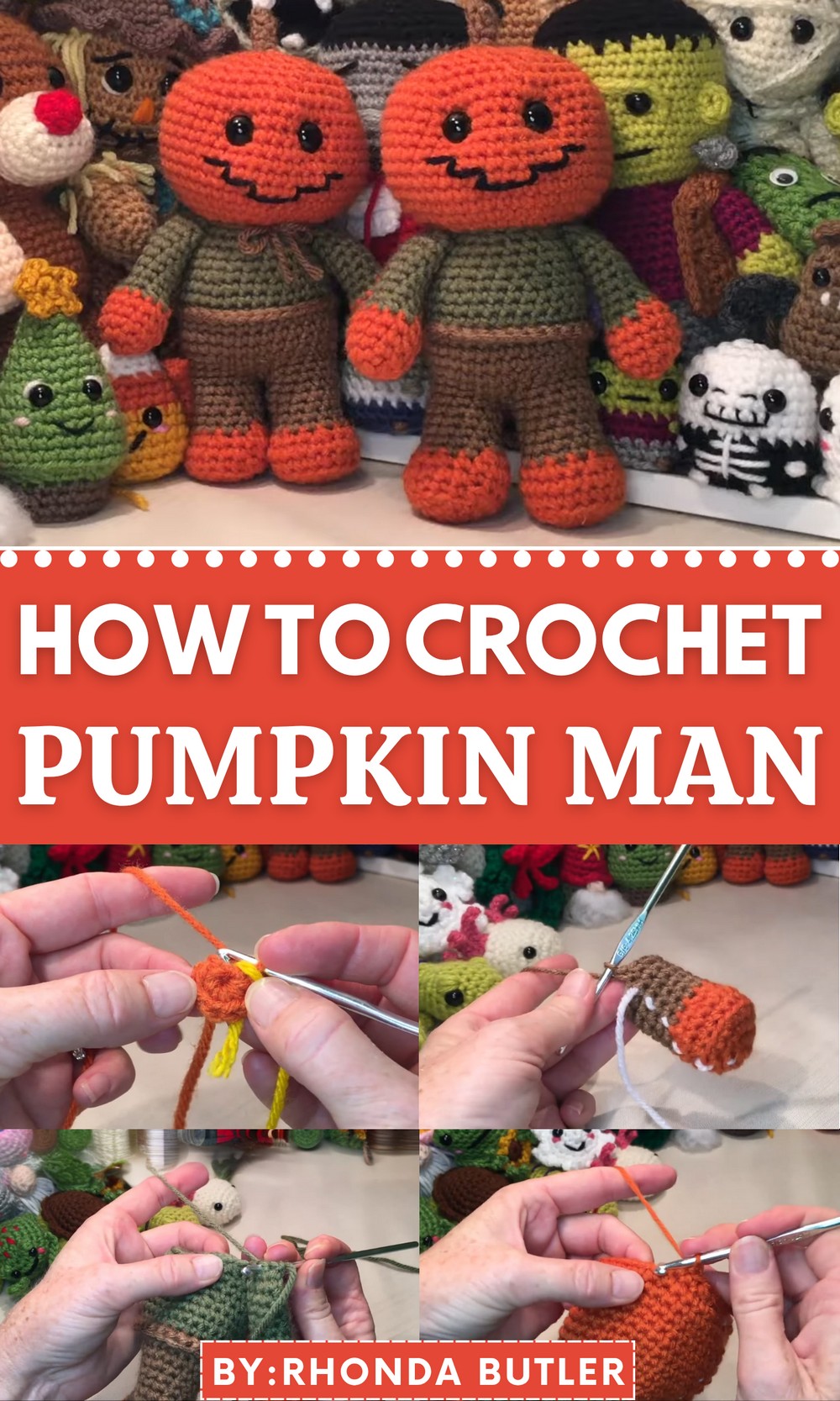 Crochet Pumpkin Man