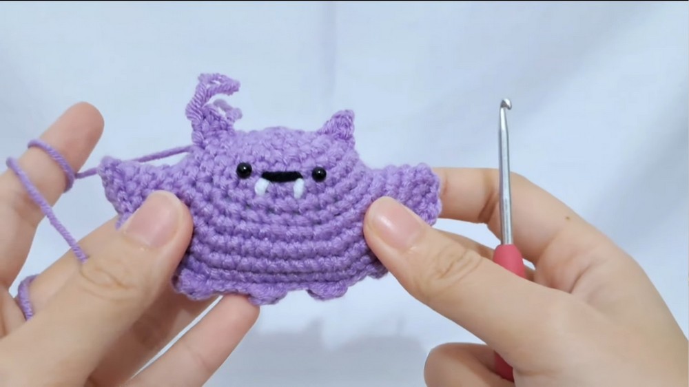 Crochet Bat Keychain