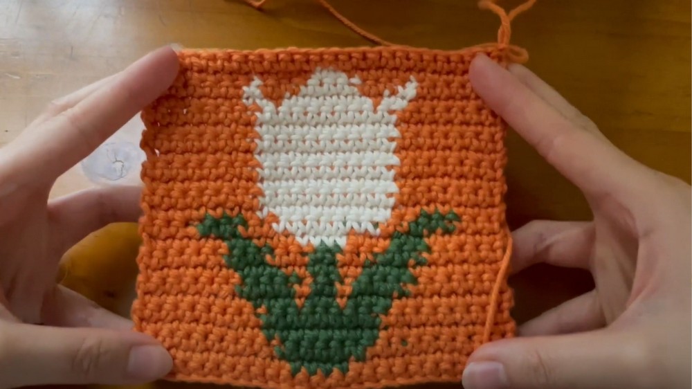 Crochet Tulip Square