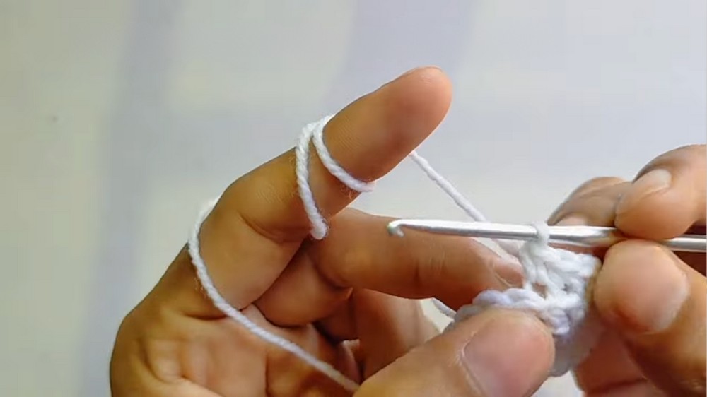 Crochet Sheep Keychain