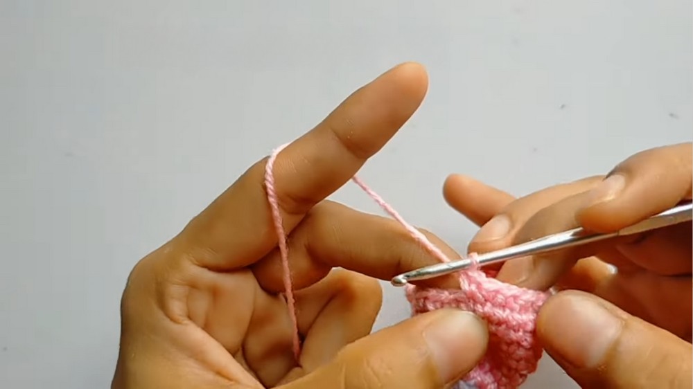 Crochet Sheep Keychain
