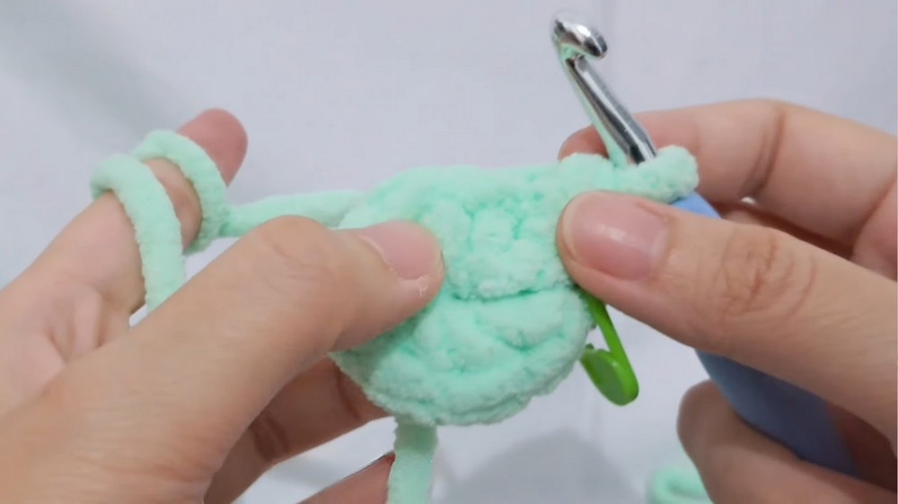 Crochet Mini Frog Plushie