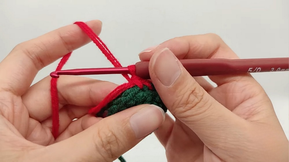 Crochet Xmas Socks Keychain