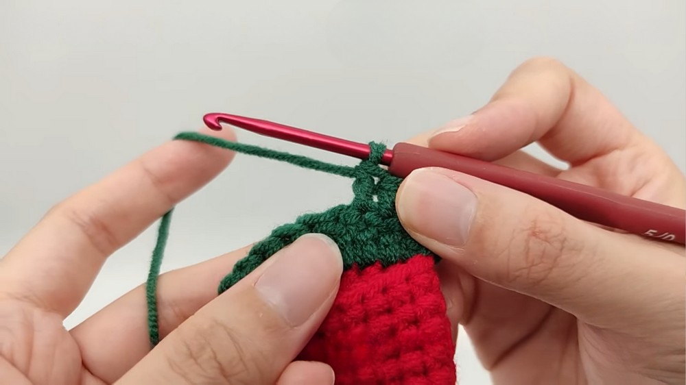 Crochet Xmas Socks Keychain