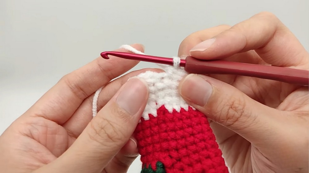 Crochet Xmas Socks Keychain