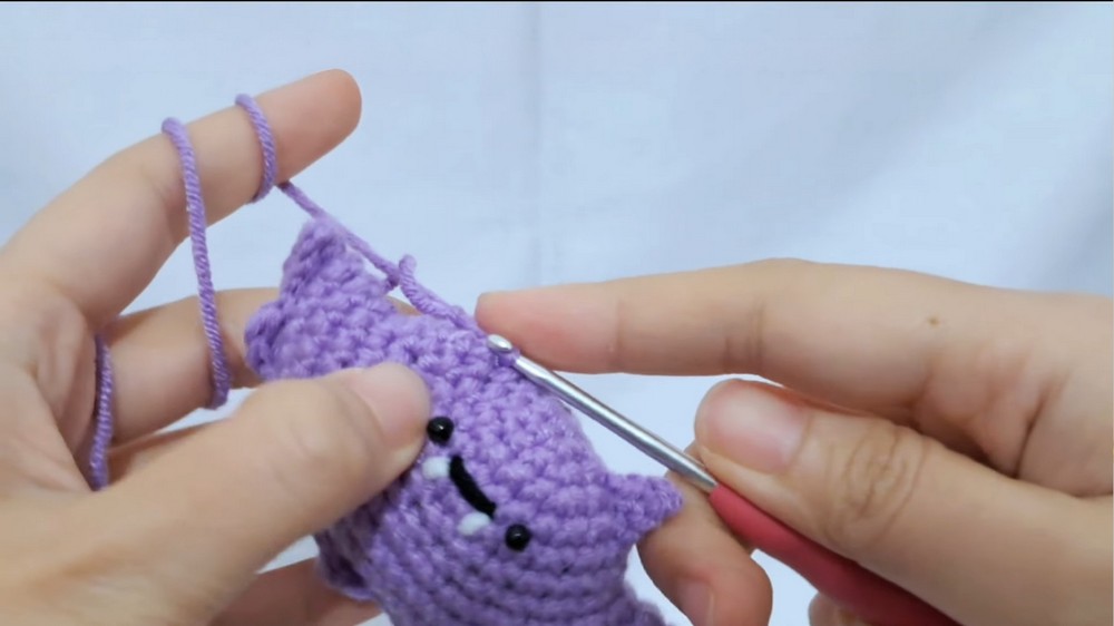 Crochet Bat Keychain