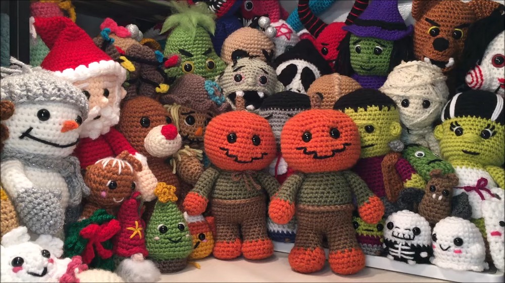 Crochet Pumpkin Man