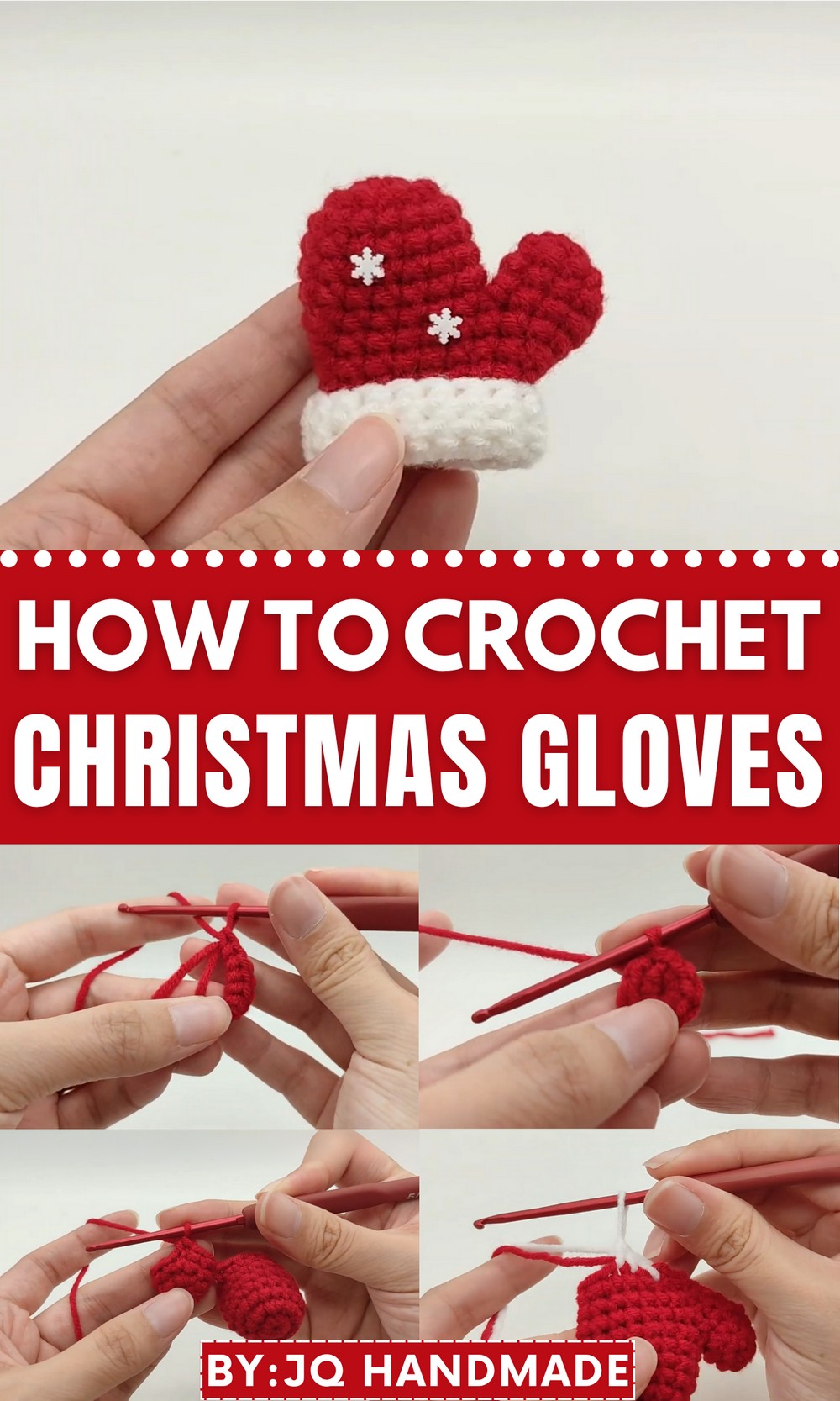 Crochet Christmas Gloves