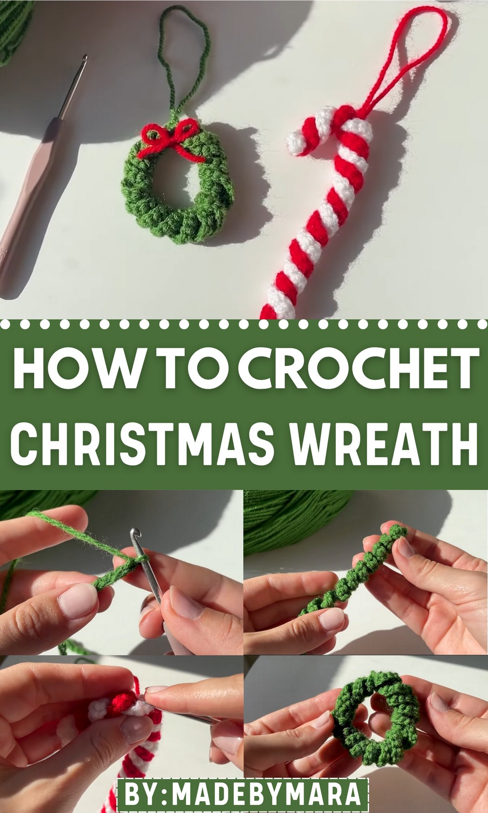 Crochet Christmas Wreath
