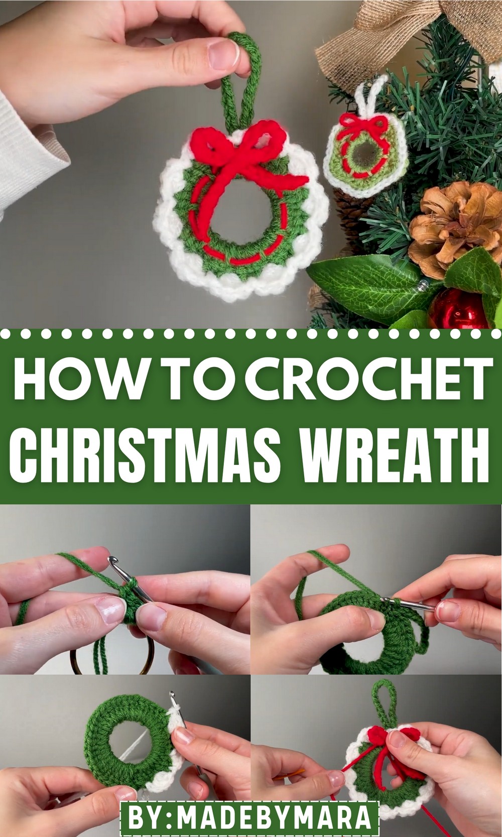 Crochet Christmas Wreath