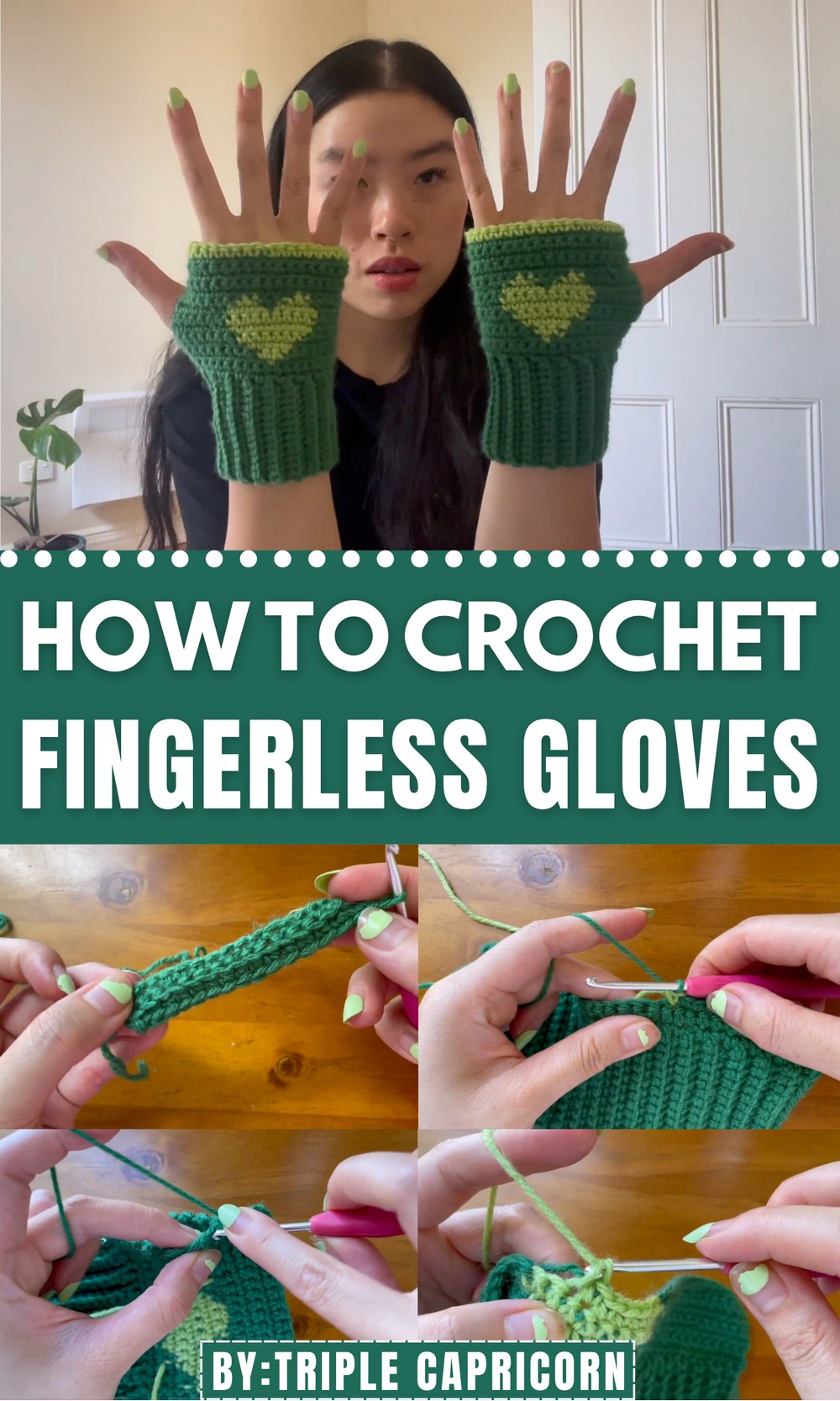 Crochet Fingerless Gloves