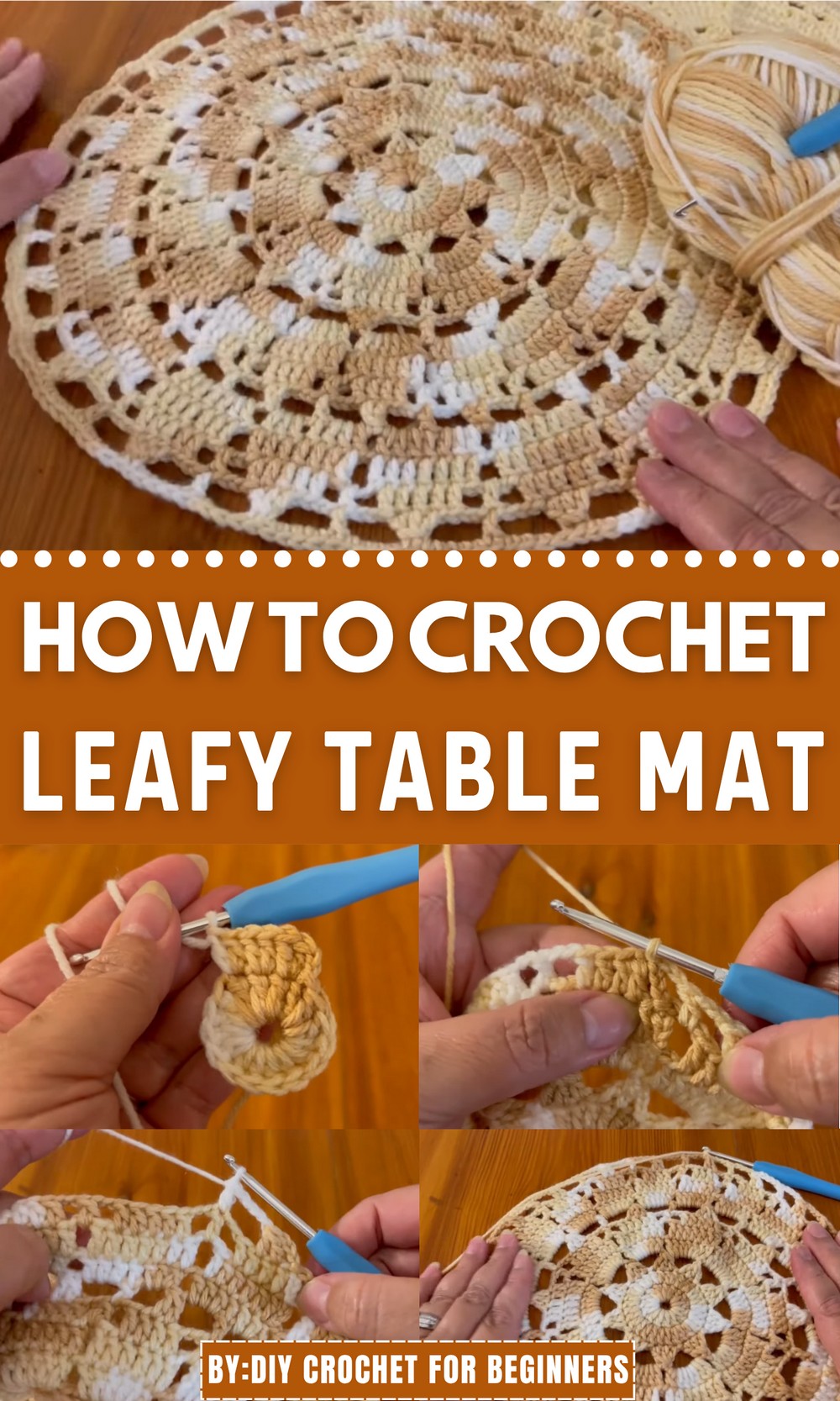 Crochet Leafy Table Mat