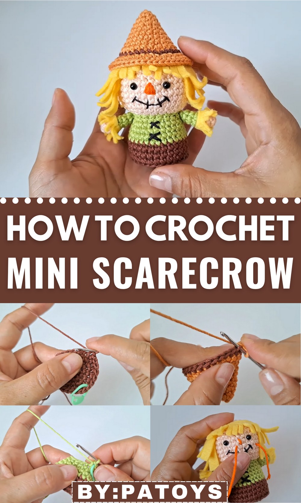 Crochet Mini Scarecrow