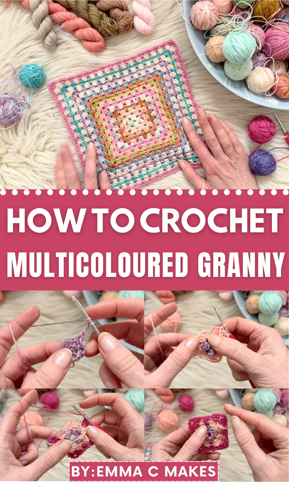 Crochet Multicoloured Granny