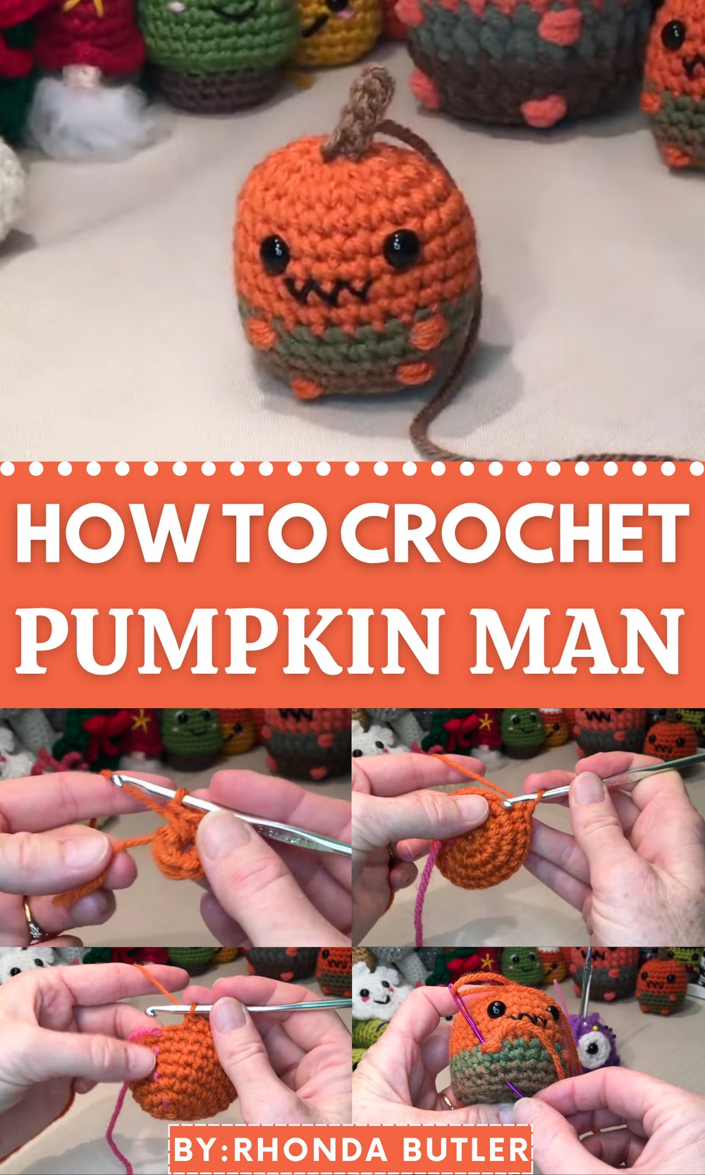 Crochet Pumpkin Man