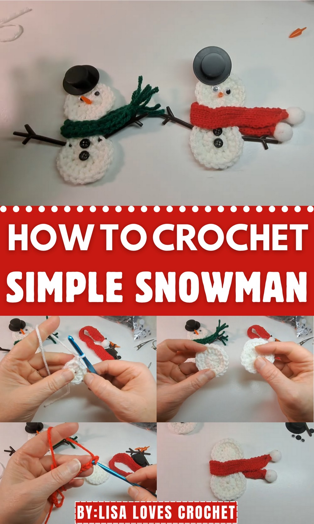 Crochet Simple Snowman