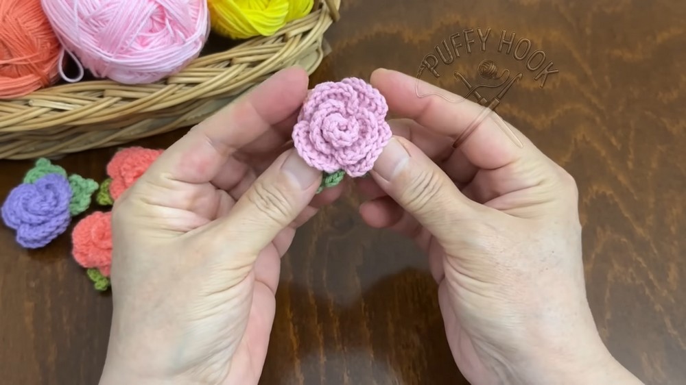 Crochet Flowers Hair Clips