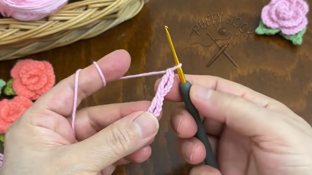 Crochet Flowers Hair Clips