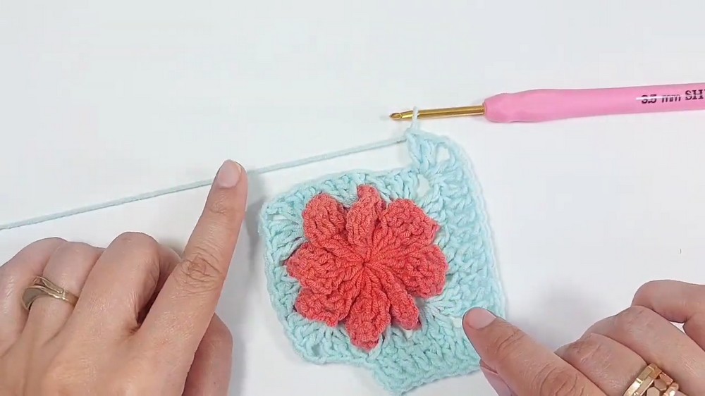 Crochet Flower Granny Square