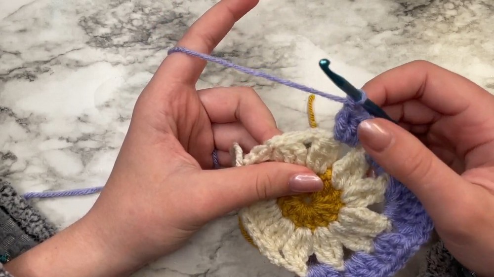 Crochet Flower Granny Square