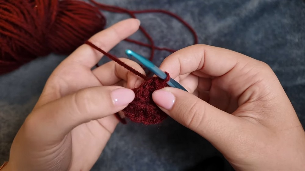 Crochet Heart Granny Square