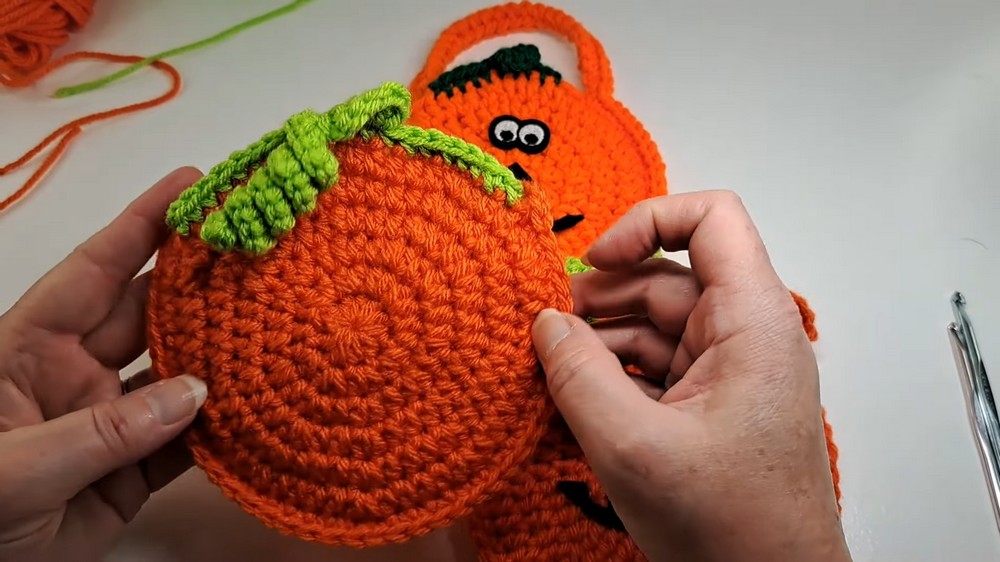 Crochet Pumpkin Treat Bag