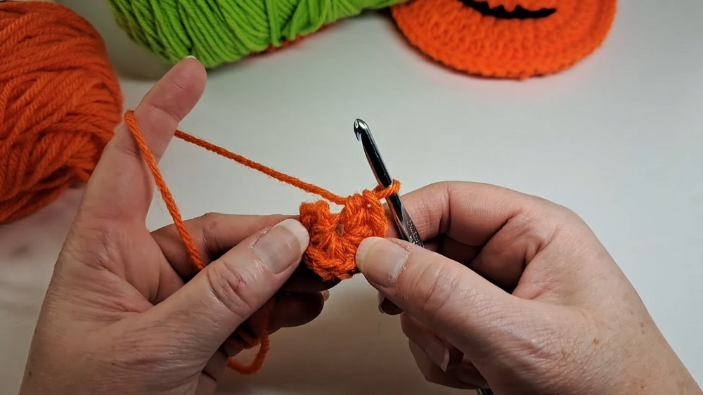 Crochet Pumpkin Treat Bag