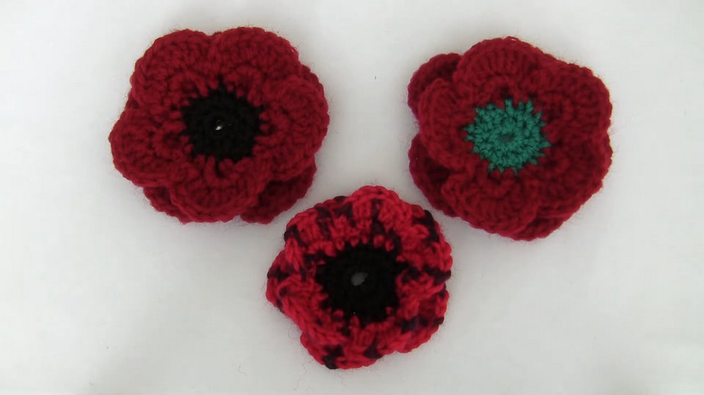 Crochet Poppy Flower