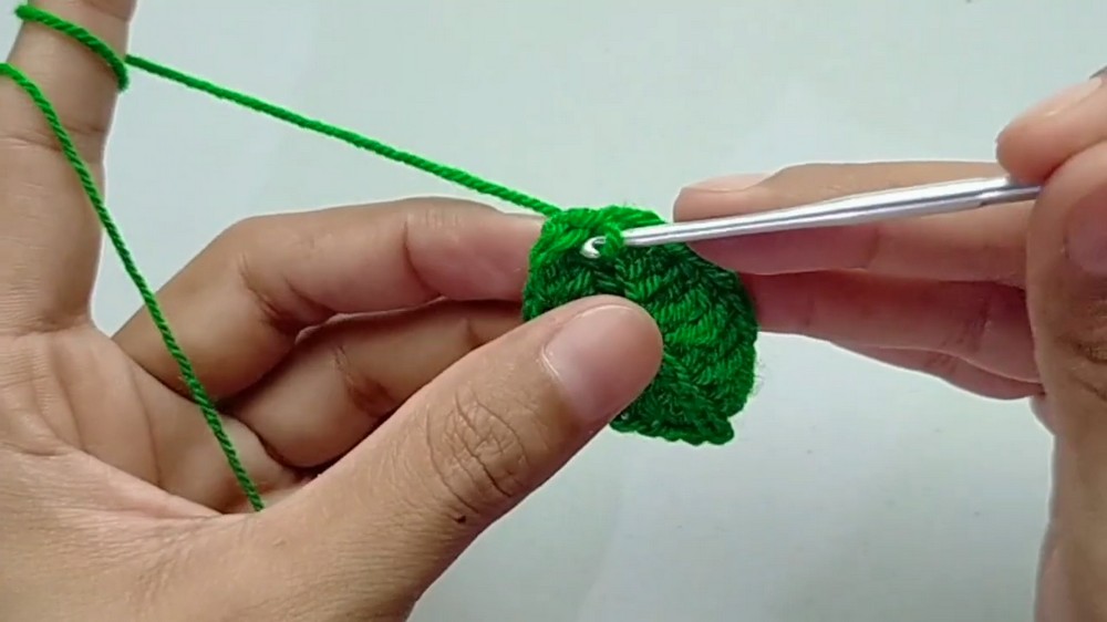 Crochet Cherry Keychain