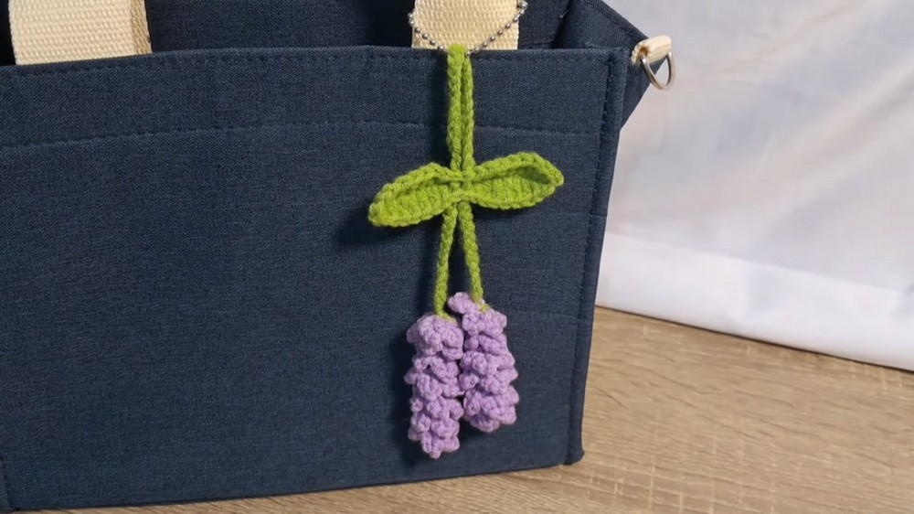 Crochet Lavender Bag Charm