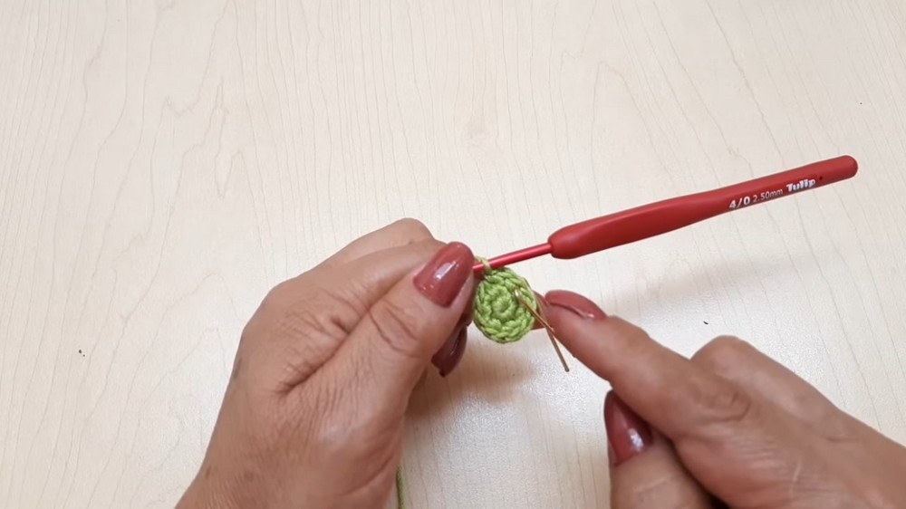 Crochet Grinch Christmas Ball