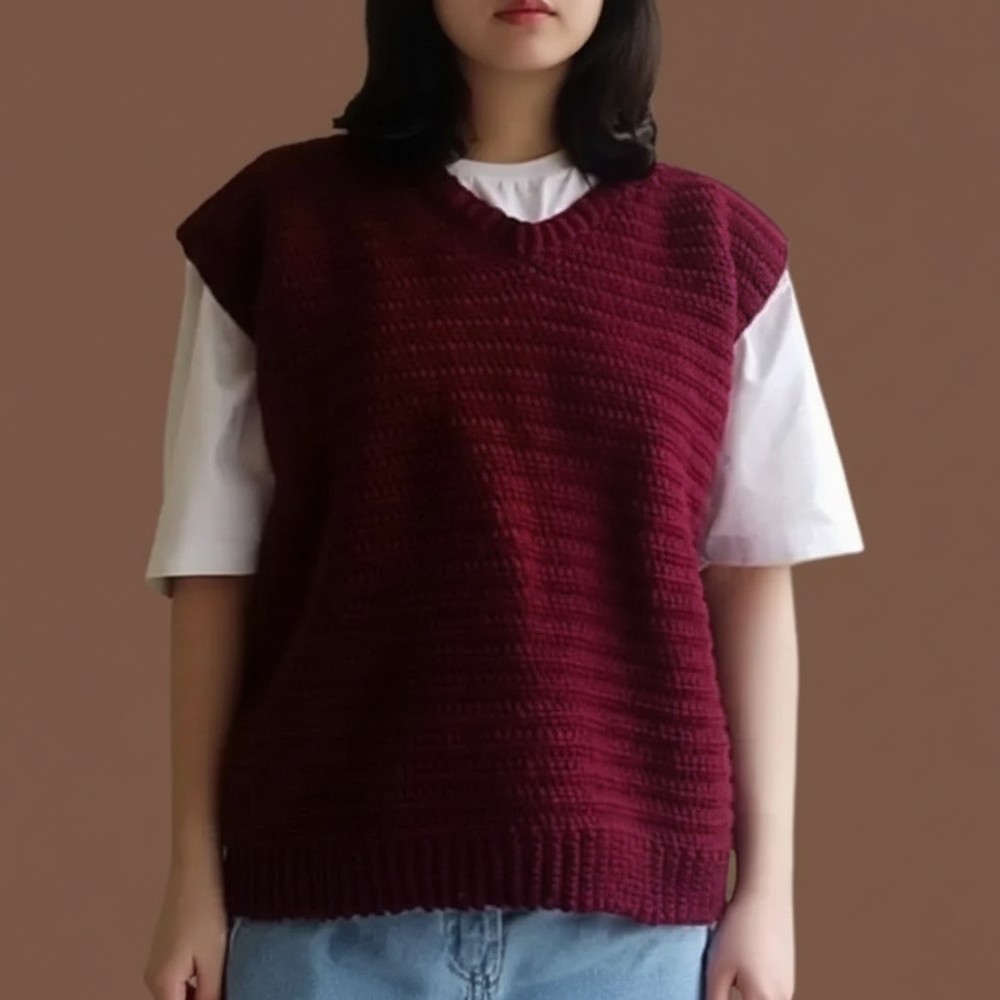 Bright Crochet Sweater Vest Pattern Perfect for Layering Yours Patterns