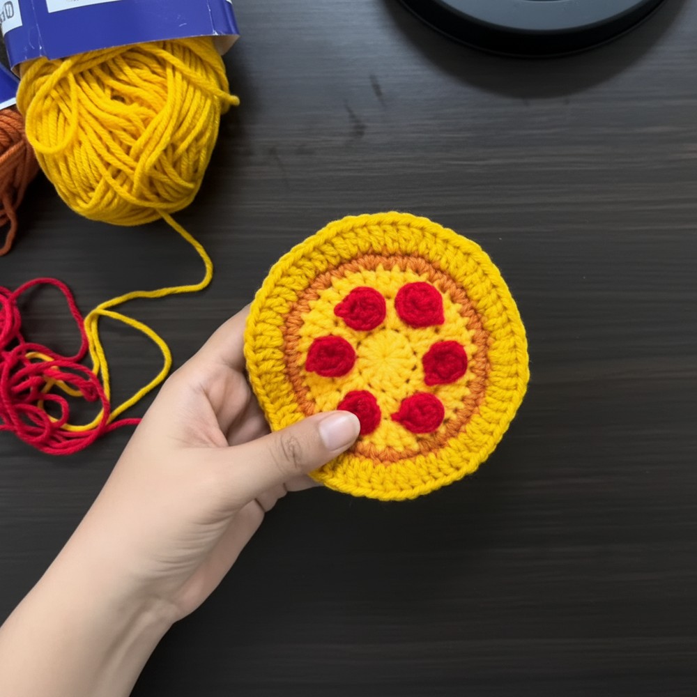 Modern Free Crochet Pizza Pattern Perfect for Gifts - Yours Patterns