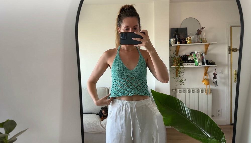 Crochet Halter Crop Top
