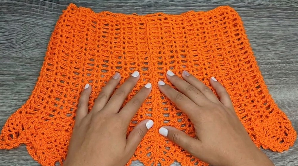 Crochet Beach Skirt Short